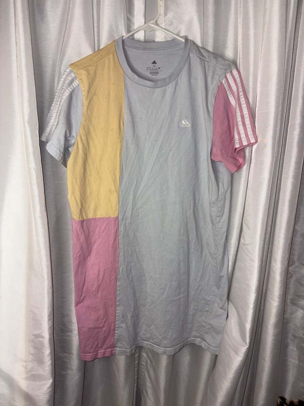 Adidas Colorblock 3-Stripe T-Shirt Size Medium